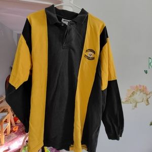 Vintage Y2K 90s 1999 NFL Pittsburgh Steelers Striped Rugby Shirt